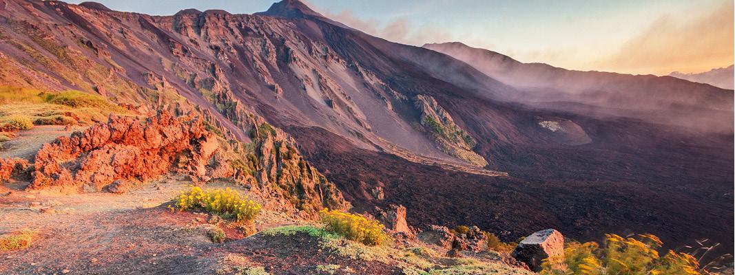 Vulkanen Etna som vi besger p dag 7